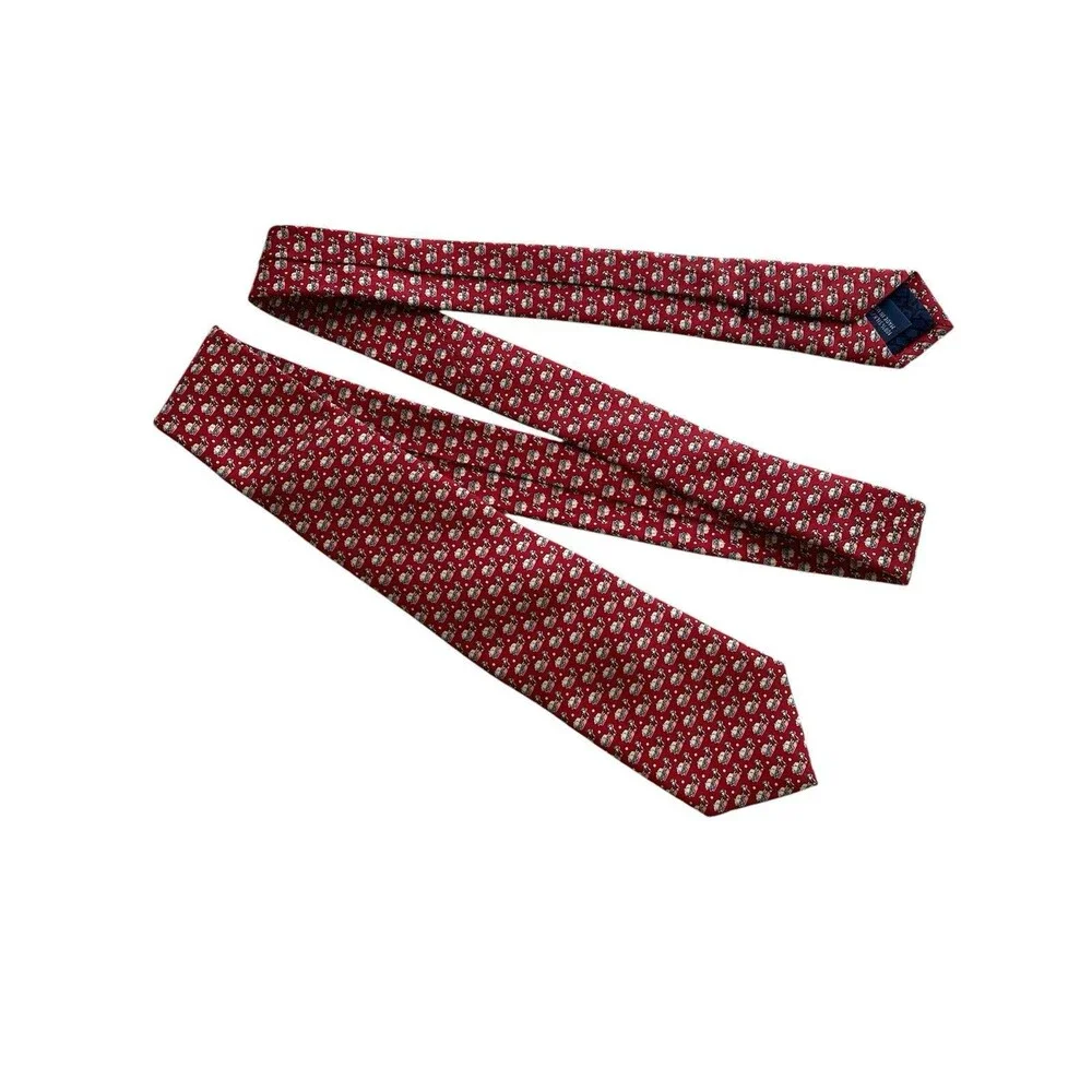Vineyard Vines Tie Boy's Necktie Silk Red Whales 51 x 2-3/4 USA